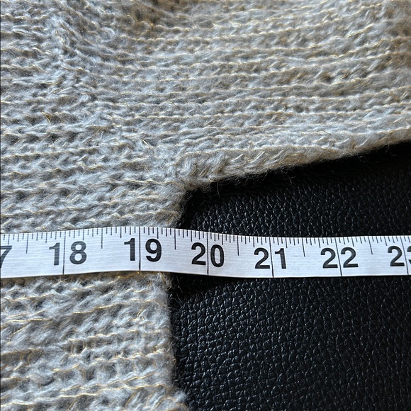 Wooden Ships Asymmetrical Sweater Lace Pullover Dawn Gold Sz M/L NEW - Picture 9 of 10